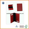 Red PU Travel Passport Holder (SDB-7012)